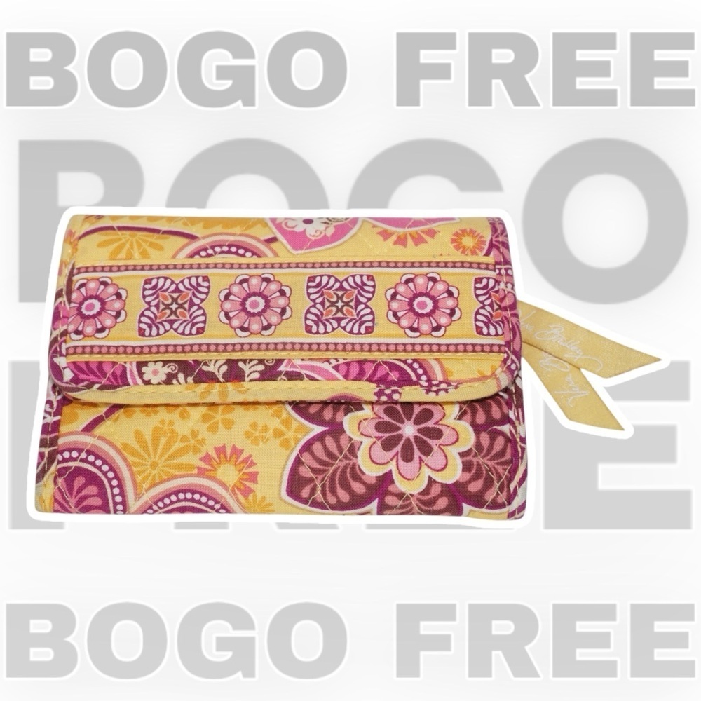 Vera Bradley BOGO FREE SALE Bali Gold Snap Wallet